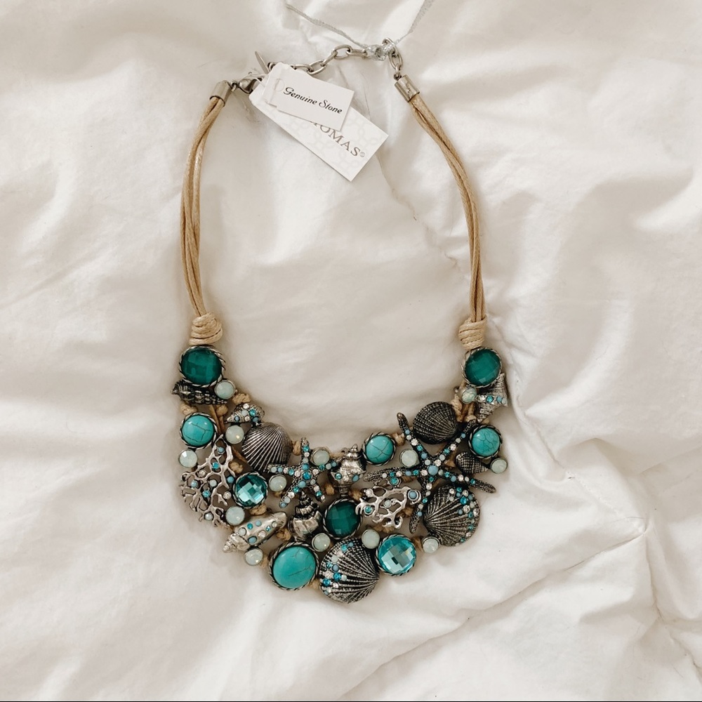 NWT St Thomas Seashell Necklace Statement Piece